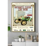 Postermanya (pster15421) Bucharest Classic Vintage Araba Kanvas Tablo 50 x 70