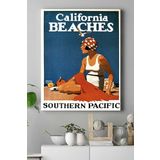 Postermanya (pster15452) California Vintage Manzara Kanvas Tablo 30 x 40