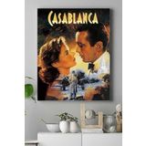 Postermanya (pster15516) Casablanca Film Afişi Kanvas Tablo 30 x 40