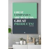 Postermanya (pster15642) Great Companies Girişimcilik Kanvas Tablo 50 x 70