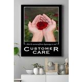 Postermanya (pster15652) Customer Care Motivasyon Kanvas Tablo 40 x 60