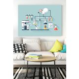 Postermanya (pster15665) Deney Bilimsel Kanvas Tablo 30 x 40