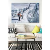 Postermanya (pster15777) Karlı Dağ Manzara Kanvas Tablo 21 x 30