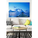 Postermanya (pster15782) Masmavi Deniz Manzara Kanvas Tablo 50 x 70