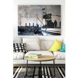 Postermanya (pster15928) Eski Istanbul Boğaz Nostaljik Kanvas Tablo 40 x 60