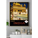 Postermanya (pster16217) Hindistan Vintage Manzara Kanvas Tablo 40 x 60