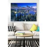 Postermanya (pster16238) Hong Kong Manzara Kanvas Tablo 2 40 x 60