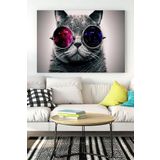 Postermanya (pster16492) Kedi Eğlenceli Mizahi Kanvas Tablo 30 x 40