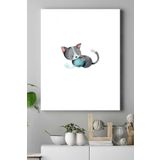 Postermanya (pster16551) Kedi Çocuk Odası Kanvas Tablo 5 40 x 60