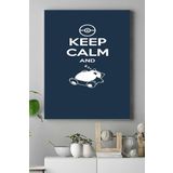 Postermanya (pster16562) Keep Calm And Sleep Eğlenceli Mizahi Kanvas Tablo 40 x 60