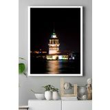 Postermanya (pster16597) Istanbul Kız Kulesi Manzara Kanvas Tablo 2 30 x 40