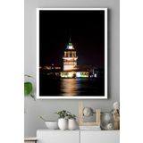 Postermanya (pster16598) Istanbul Kız Kulesi Manzara Kanvas Tablo 2 21 x 30