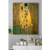 Postermanya (pster16665) Klimt - The Kiss Sanatsal Kanvas Tablo 40 x 60