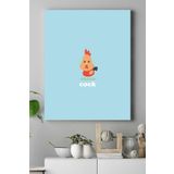 Postermanya (pster16731) Küçük Horoz Çocuk Odası Kanvas Tablo 40 x 60