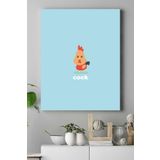Postermanya (pster16733) Küçük Horoz Çocuk Odası Kanvas Tablo 30 x 40