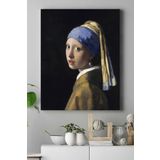 Postermanya (pster16763) Johannes Vermeer - Inci Küpeli Kız Sanatsal Kanvas Tablo 30 x 40