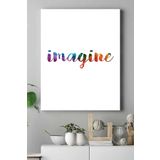 Postermanya (pster17165) Imagine Motivasyon Kanvas Tablo2 21 x 30
