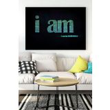 Postermanya (pster17233) I Am Motivasyon Kanvas Tablo 40 x 60