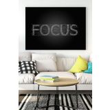 Postermanya (pster17276) Focus Motivasyon Kanvas Tablo 21 x 30