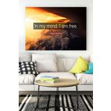 Postermanya (pster17398) Stephen Hawking In My Mind Motivasyon Kanvas Tablo 3 21 x 30