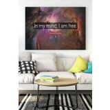 Postermanya (pster17400) Stephen Hawking In My Mind Motivasyon Kanvas Tablo 4 50 x 70