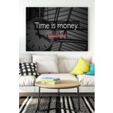Postermanya (pster17427) Vakit Nakittir Time Is Money Girişimcilik Kanvas Tablo 2 21 x 30