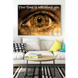 Postermanya (pster17433) Your Time Is Watching You Girişimcilik Kanvas Tablo 21 x 30