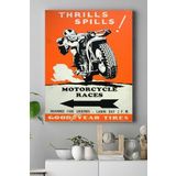 Postermanya (pster17447) Motor Vintage Kanvas Tablo 21 x 30