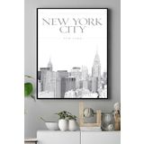 Postermanya (pster17502) New York Manzara Kanvas Tablo 40 x 60