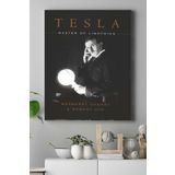 Postermanya (pster17517) Nikola Tesla Bilimsel Kanvas Tablo 3 40 x 60