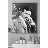 Postermanya (pster17521) Nikola Tesla Bilimsel Kanvas Tablo 4 30 x 40
