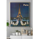 Postermanya (pster17600) Paris Vintage Kanvas Tablo 50 x 70