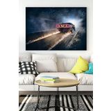 Postermanya (pster17785) De Lorean Araba Kanvas Tablo 30 x 40
