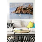 Postermanya (pster17856) Sicilya Manzara Kanvas Tablo 50 x 70