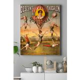 Postermanya (pster17912) Sirk Vintage Kanvas Tablo 40 x 60