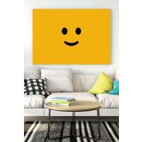 Postermanya (pster17916) Smile Eğlenceli Mizahi Kanvas Tablo 50 x 70
