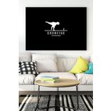 Postermanya (pster17975) Spor Yap Eğlenceli Mizahi Kanvas Tablo 21 x 30
