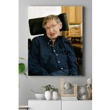 Postermanya (pster17990) Stephen Hawking Bilimsel Kanvas Tablo 2 50 x 70