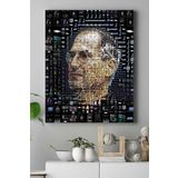 Postermanya (pster17996) Altın Apple Mozaik Girişimcilik Kanvas Tablo 2 40 x 60