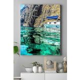 Postermanya (pster18252) Berrak Deniz Manzara Kanvas Tablo 21 x 30