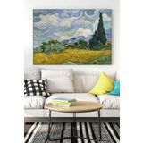 Postermanya (pster18372) Van Gogh - Cypresses Sanatsal Kanvas Tablo 40 x 60
