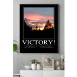 Postermanya (pster18394) Victory-zafer Motivasyon Kanvas Tablo 50 x 70