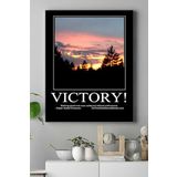 Postermanya (pster18396) Victory-zafer Motivasyon Kanvas Tablo 30 x 40