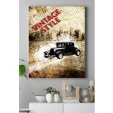 Postermanya (pster18405) Vintage Araba Kanvas Tablo 2 40 x 60