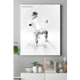 Postermanya (pster18440) White Team Futbol Kanvas Tablo 30 x 40