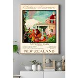 Postermanya (pster18525) Yeni Zelanda Manzara Kanvas Tablo 40 x 60