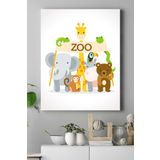 Postermanya (pster18596) Zoo Çocuk Odası Kanvas Tablo 40 x 60
