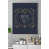 Postermanya (pster18653) Aslan Burcu Tasarım Kanvas Tablo 40 x 60