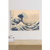 Postermanya (pster18849) The Great Wave - Katsushika Hokusai Sanatsal Kanvas Tablo 50 x 70
