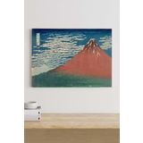 Postermanya (pster18869) Fine Wind Clear - Katsushika Hokusai Sanatsal Kanvas Tablo 40 x 60